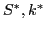 $\displaystyle S^\ast, k^\ast$