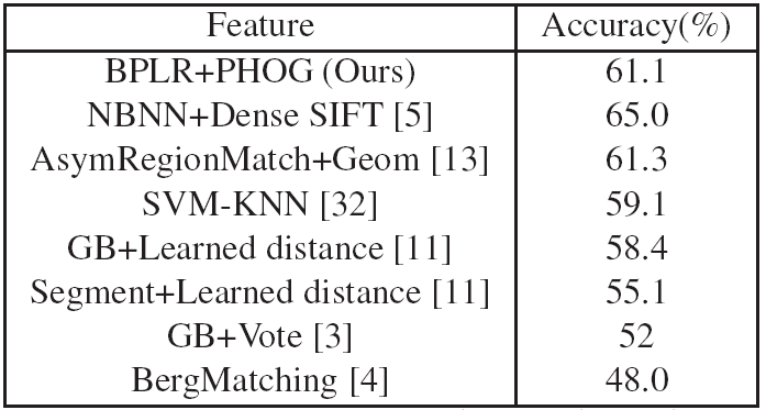 Comparing to existing
      Caltech-101 numbers